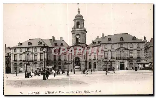 Cartes postales Rennes L Hotel de Ville The Town Hall