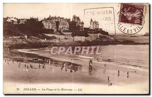 Cartes postales Dinard La Plage et la Malouine