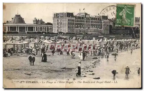 Ansichtskarte AK Dinard La Plage et I Hotel Royal The Beach and Royal Hotel