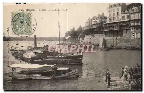 Cartes postales Dinard Le Bac les Vedettes Bateau