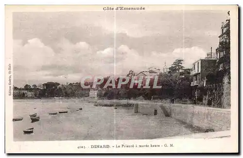 Cartes postales Dinard Le Prieure a maree haute