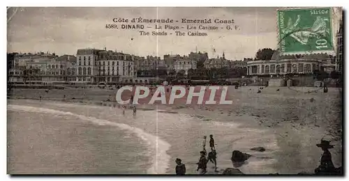 Cartes postales Cote d Emeraude Emerald Coast Dinard La Plage Les Casinos The Sands The Casinos