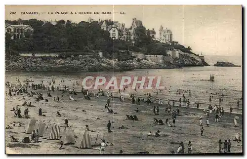 Ansichtskarte AK Dinard La Plage A L Heure Du Bain