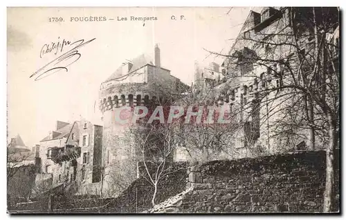 Cartes postales Fougeres Les Remparts