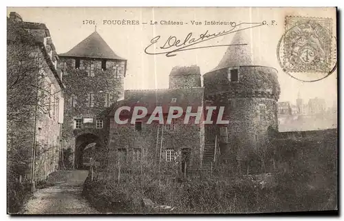 Cartes postales Fougeres Le Chateau Vue Interieure