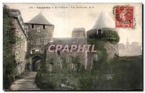 Cartes postales Fougeres Le Chateau Vue Interieure