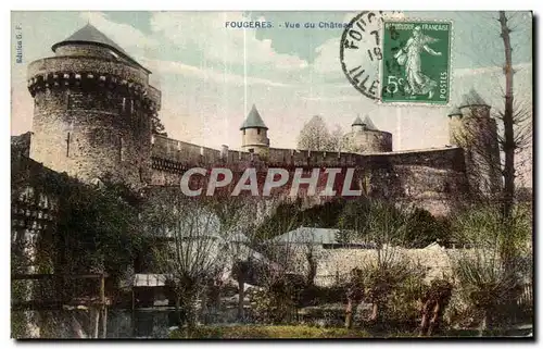 Cartes postales Fougeres Vue du Chateau