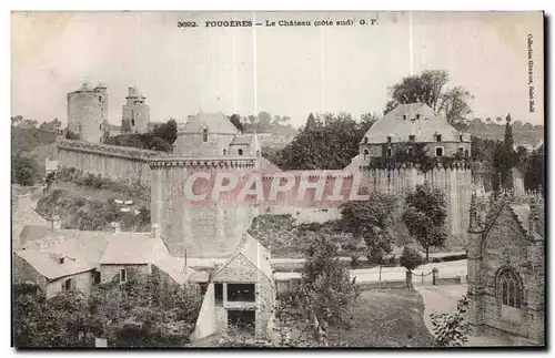 Cartes postales Fougeres Le Chateau (cote sud)