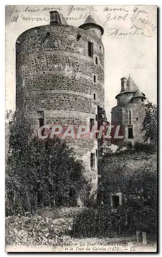 Cartes postales Fougeres La Tour Melusine et la tour du Gobelin