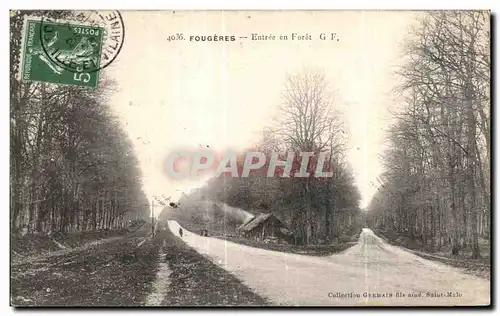 Cartes postales Fougeres Entree en Foret