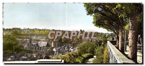 Cartes postales Fougeres Panorama Jardin Public