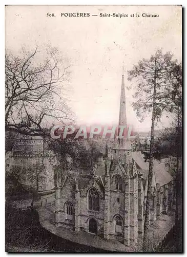 Cartes postales Fougeres Saint Sulpice et le Chateau