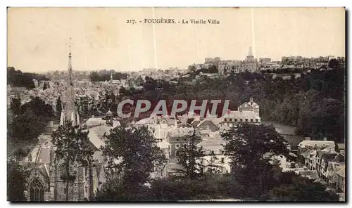 Cartes postales Fougeres La vieille ville