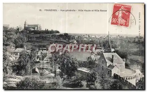 Cartes postales Fourges Vue generale Ville Haute et Ville Basse