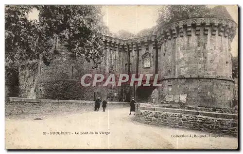 Cartes postales Fougeres Le Pont de la Vierge