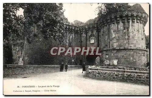 Cartes postales Fougeres Le POnt de la Vierge