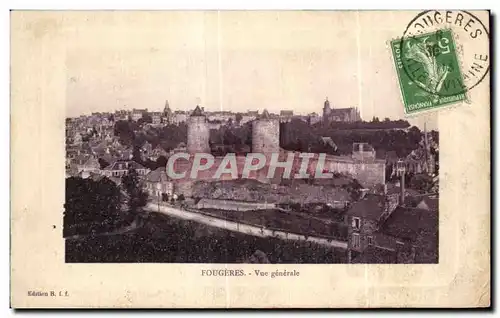 Cartes postales Fougeres Vue generale