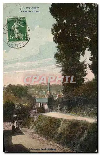 Cartes postales Fougeres La Rue des Vallees