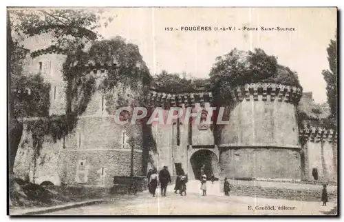 Cartes postales Fougeres Porte Saint Sulpice