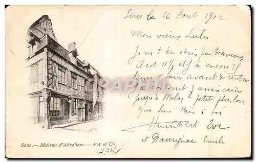 Cartes postales Sens Maison d Abraham