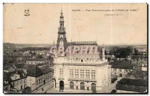 Ansichtskarte AK Sens Vue Panoramique de l Hotel de Ville