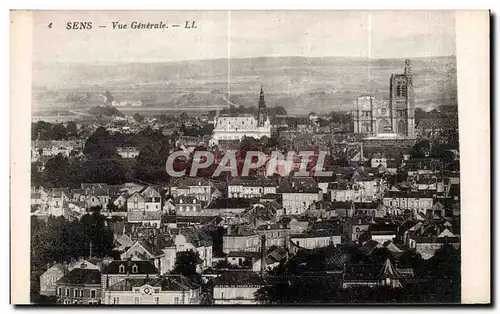 Cartes postales Sens Vue Generale