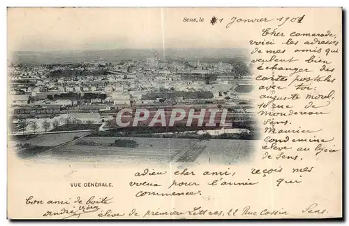 Cartes postales Sens Vue Generale