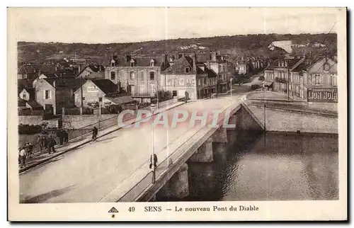 Ansichtskarte AK Sens Le Nouveau Pont du Diable