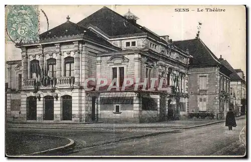 Cartes postales Sens Le Theatre