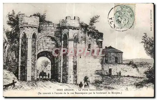 Cartes postales Sens Ancien La Porte Saint Didier (Se Trouvait a l Entree de la rue Beaurepaire par le Boulevard