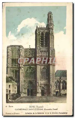 Cartes postales Sens (Yonne) Cathedrale Saint Etienne