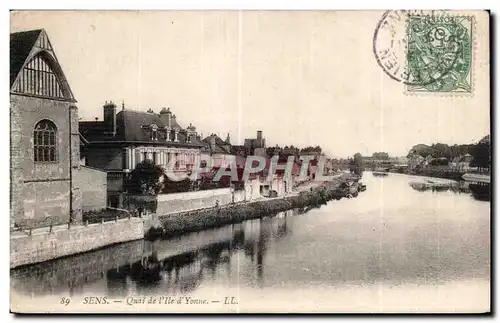 Cartes postales Sens Quai de l Ile d Yonne