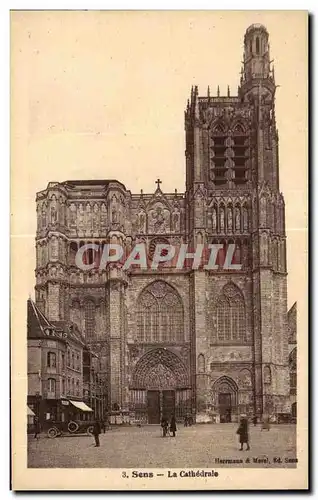 Cartes postales Sens La Cathedrale