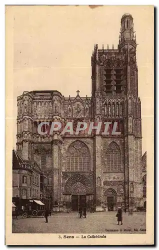 Cartes postales Sens La Cathedrale