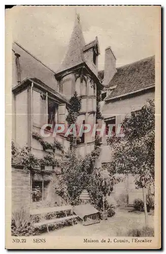 Cartes postales Sens Maison de J Cousin l Escalier