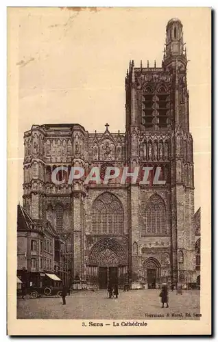 Cartes postales Sens La Cathedrale