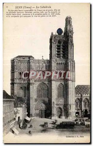 Cartes postales Sens (Yonne) La Cathedrale