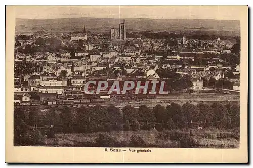 Cartes postales Sens Vue Generale