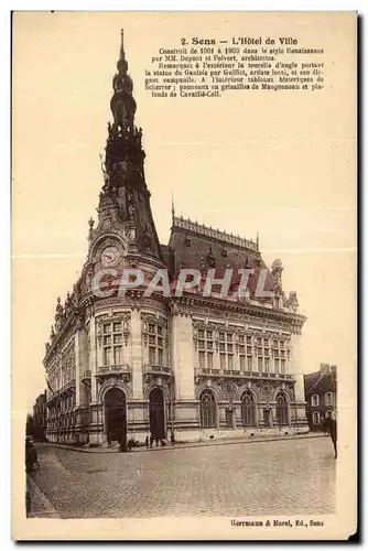 Cartes postales Sens L Hotel de Ville