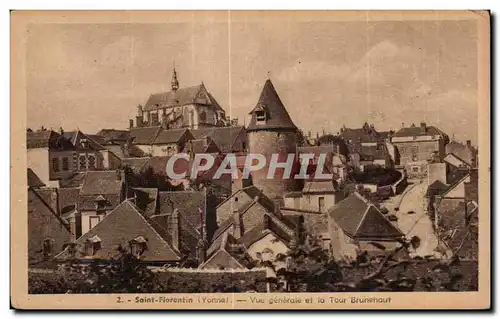 Ansichtskarte AK Saint Florentin (Yonne) Vue Generale et la Tour Brunehaut
