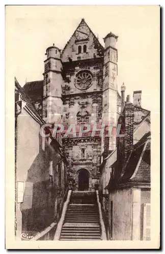 Cartes postales L Yonne Illustree Saint Florentin Les Grands Degres de l Eglise Escalier du Portail Nord de l Eg