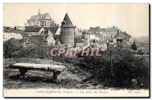 Ansichtskarte AK Saint Florentin (Yonne) Vue Prise du Prieure