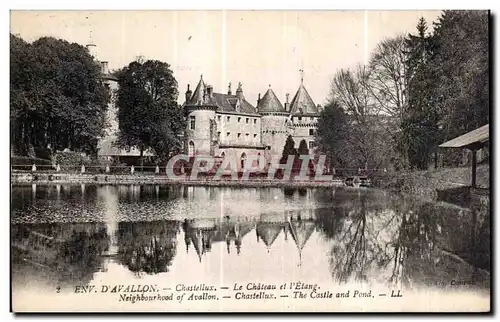 Ansichtskarte AK D Avallon Chastellux Le Chateau st l Etang Neighbourhood of Avallon Chastellux The Castle and Po