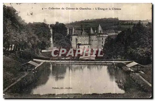 Ansichtskarte AK Collection du Chateau de Chastellux L Etang et le Chateau