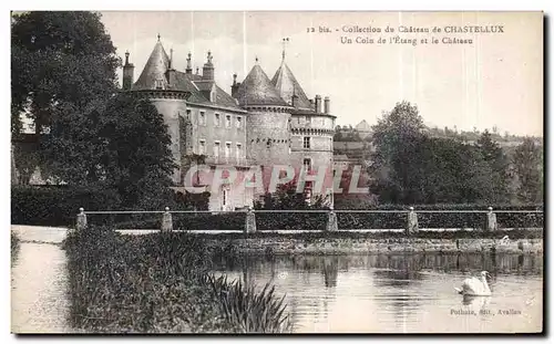 Ansichtskarte AK Collection du Chateau de Chastellux Un Coin de L Etang et le Chateau