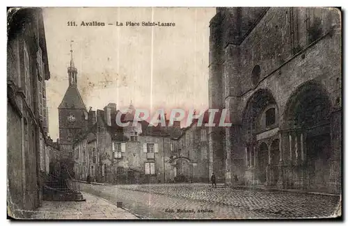 Cartes postales Avallon La Place Saint Lazare