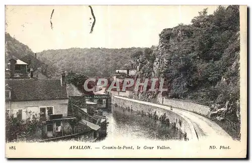 Cartes postales Avallon Cousin le Pont le Gour Vallon