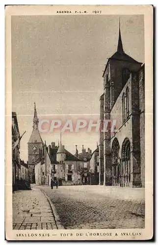 Cartes postales Avallon Nais Tour De L Horloge a Avallon