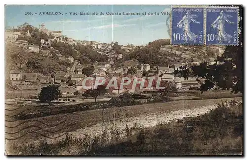 Cartes postales Avallon Vue Generale de Cousin Laroche et de la Ville