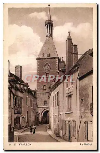 Cartes postales Avallon Le Beffroi